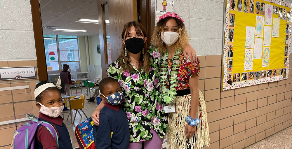 Syracuse Academy of Science and Citizenship elementary school dress in Tropical Attire for their last Spirit Day of the school year.