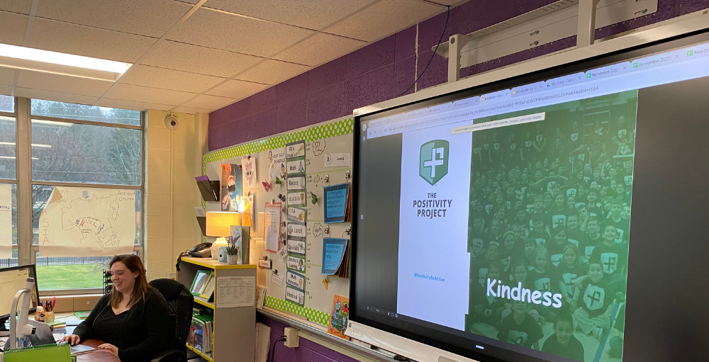 Syracuse Academy of Science and Citizenship school held classes virtually and Zoomed with their students to share this week’s Positivity Project’s character strength of Kindness.