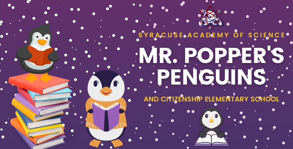 Syracuse Academy of Science and Citizenship elementary school has teamed up with Read to Them, and gave each student a copy of the book, Mr. Popper’s Penguins.