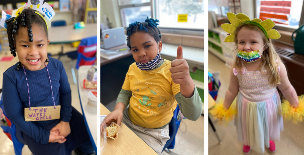 Syracuse Academy of Science and Citizenship elementary school students celebrate the end of their Cycles of Nature unit by dressing as their favorite season.