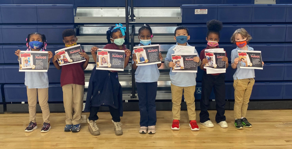 Syracuse Academy of Science and Citizenship elementary school recognized its students for their outstanding work, leadership, academic achievements, and monthly character traits during the Students of the Month Ceremony.