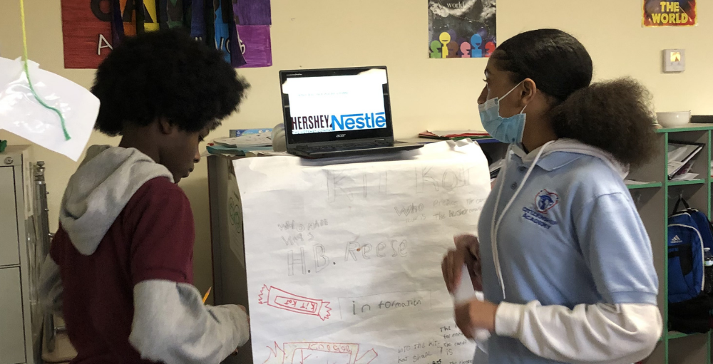 Syracuse Academy of Science and Citizenship elementary school 6th-grade students practiced their research, presentation public speaking skills with a Candy Research project.