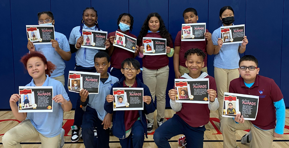 Syracuse Academy of Science and Citizenship elementary school recognizes and celebrates its students at the March and April Students of the Month ceremony.
