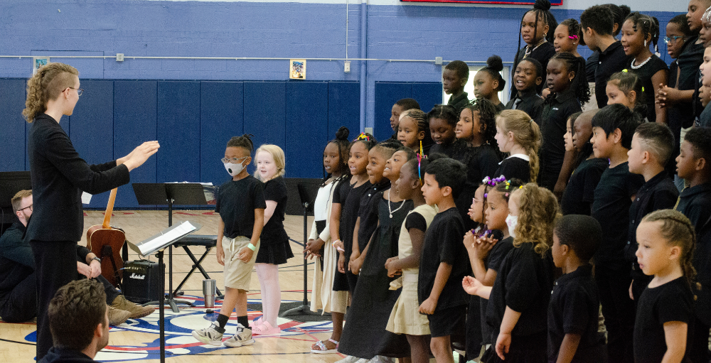 Syracuse Academy of Science and Citizenship elementary school’s 5th-grade Choir perform their hit song Dreams Alive written in collaboration with Lea Morris.
