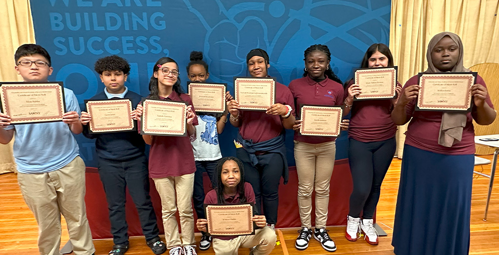 Scholars' Success is Celebrated at the Citizenship & Science Academy of Syracuse Middle School's Awards Ceremony